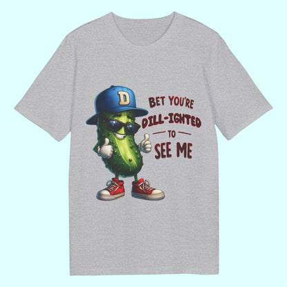 Bet You’re Dill-ighted To See Me – Funny Pickle Pun T-Shirt For Men